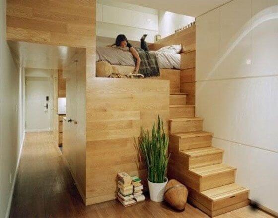 small-room-ideas_loft-bed_small-room-interior-design_contemporary-bunk-bed-with-staircase-drawers