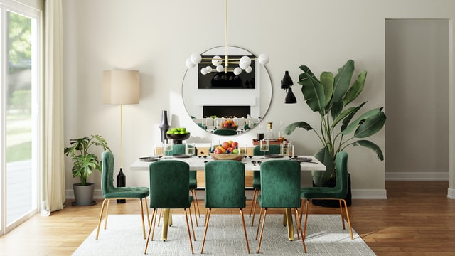 Using green color on furniture is one of interior design trends that will be huge in 2022