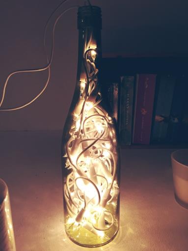 image for How To Make A Super Easy DIY Wine Bottle Lamp