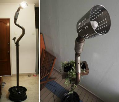 image for DIY Floor Lamp Planter